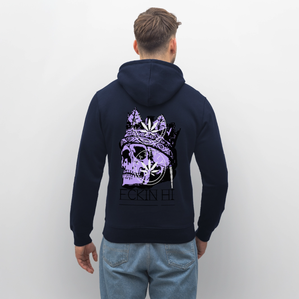 420 SKULL Unisex Bio-Hoodie - French Navy