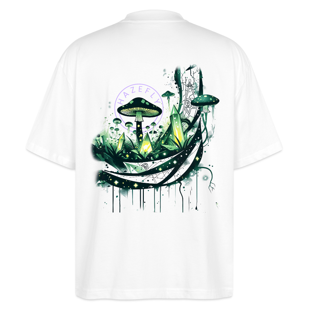 GLOW GARDEN Oversized Unisex Bio T-Shirt - Weiß