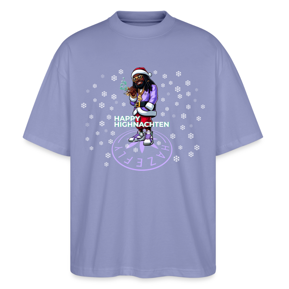 HI SANTA Oversized Unisex Bio T-Shirt - Violett