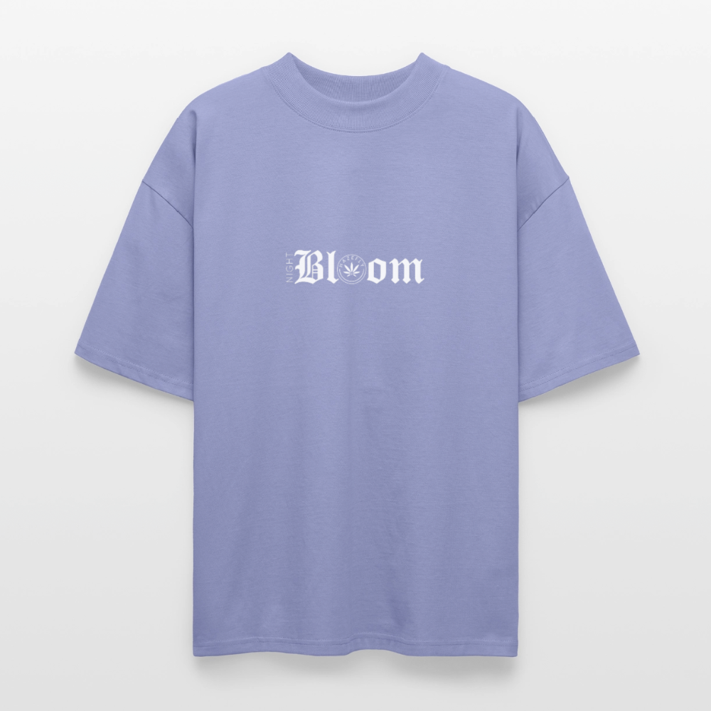 NIGHT BLOOM Oversized Unisex Bio T-Shirt - Violett