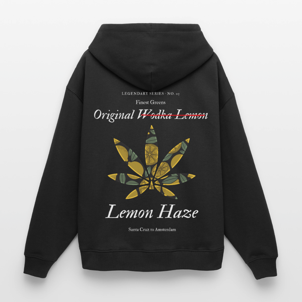 TRUE LEMON Oversized Unisex Bio-Hoodie - Schwarz