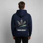 SOUR DIESEL Oversized Unisex Bio-Hoodie - Navy