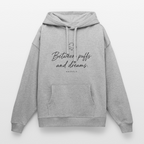 PUFFS & DREAMS Oversized Unisex Bio-Hoodie - Grau meliert