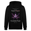 TRUE GRAPE Unisex Bio-Kapuzenjacke - Schwarz
