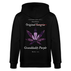 TRUE GRAPE Unisex Bio-Kapuzenjacke - Schwarz