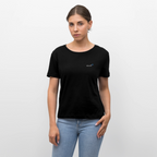 TRUE BERRY Relaxed Frauen Bio-T-Shirt - Schwarz