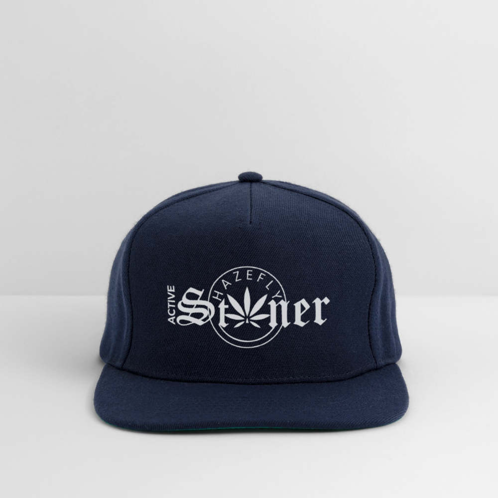 ACTIVE STONER Snapback Cap - Navy/Navy