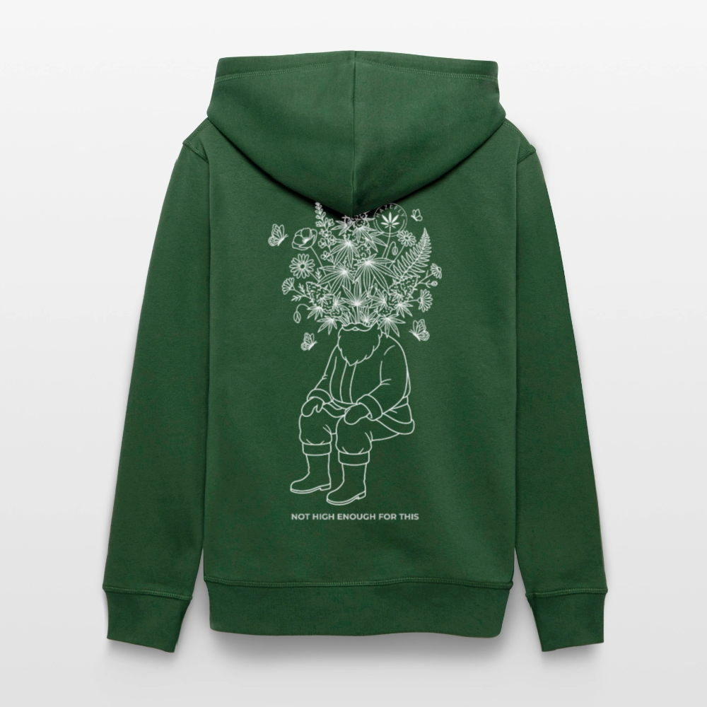 NOT HIGH ENOUGH Unisex Bio-Hoodie - Flaschengrün