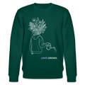 LOVE GROWS II Unisex Bio-Sweatshirt - Forest