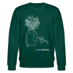LOVE GROWS II Unisex Bio-Sweatshirt - Forest