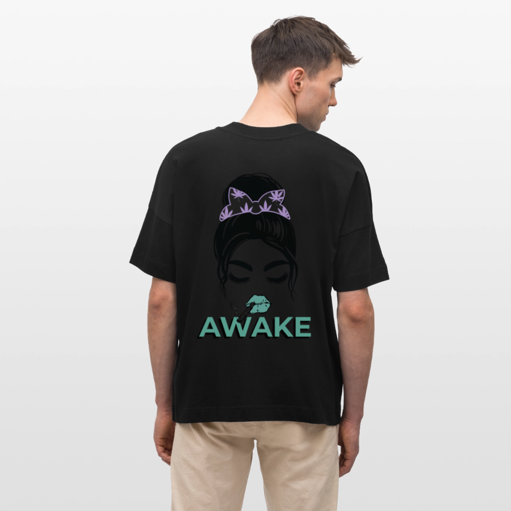 AWAKE Oversized Unisex Bio T-Shirt - Schwarz