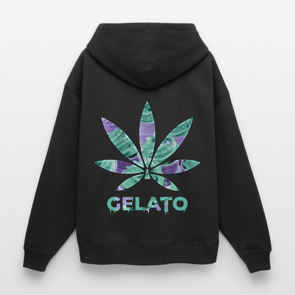 GELATO Oversized Unisex Bio-Hoodie - Schwarz