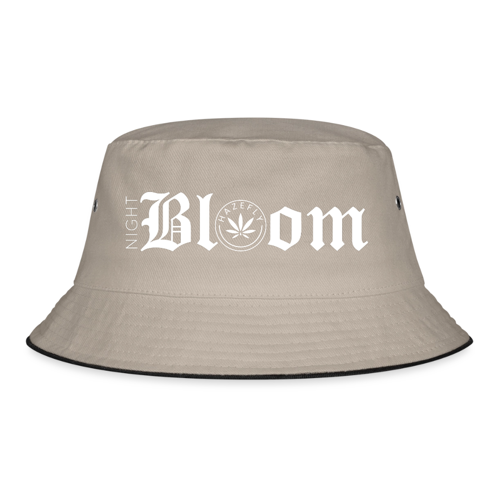 NIGHT BLOOM Fischerhut - Khaki/Schwarz