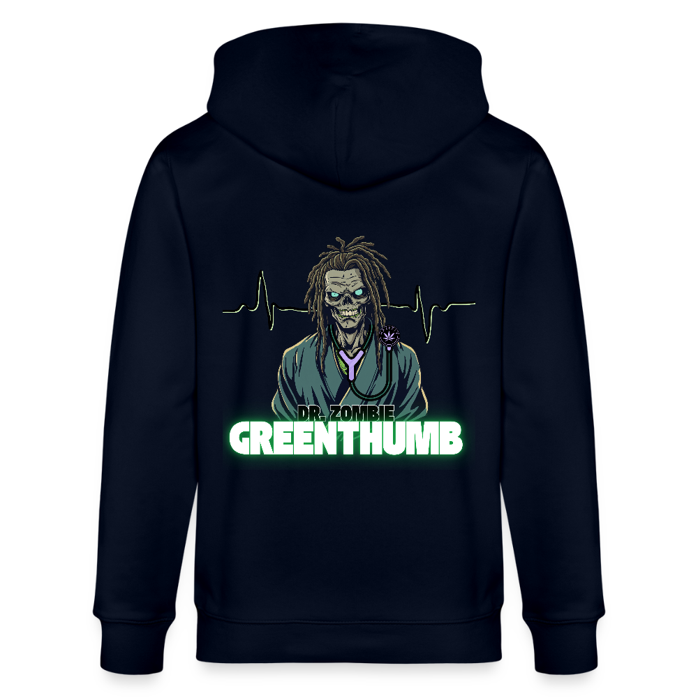 DR. ZOMBIE Unisex Bio-Kapuzenjacke - Navy