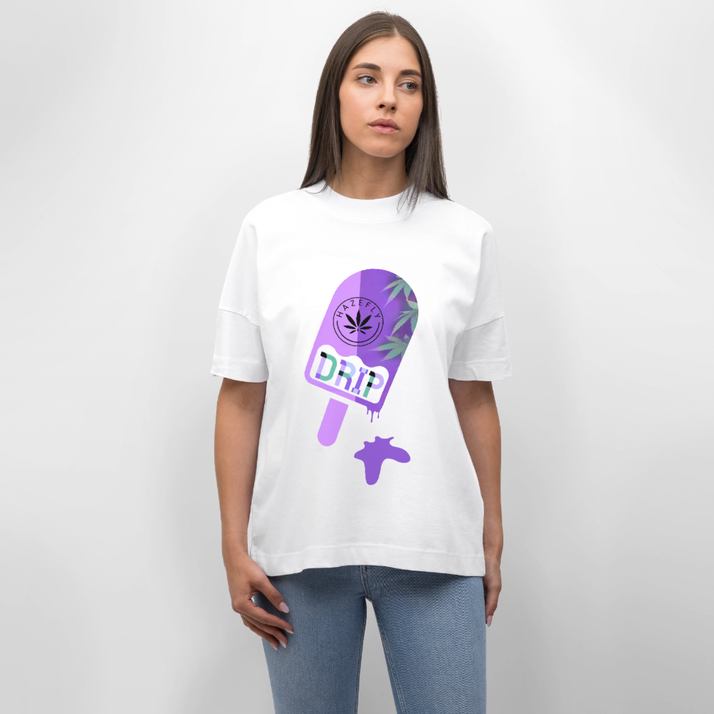 ICE CREAM Oversized Unisex Bio T-Shirt - Weiß