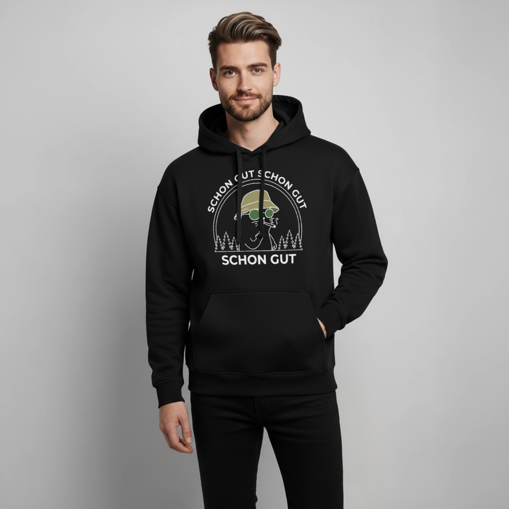 REIN MEDIZINISCH Oversized Unisex Bio-Hoodie - Schwarz