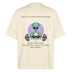 GREEN CULT Oversized Unisex Bio T-Shirt - Weißgrau