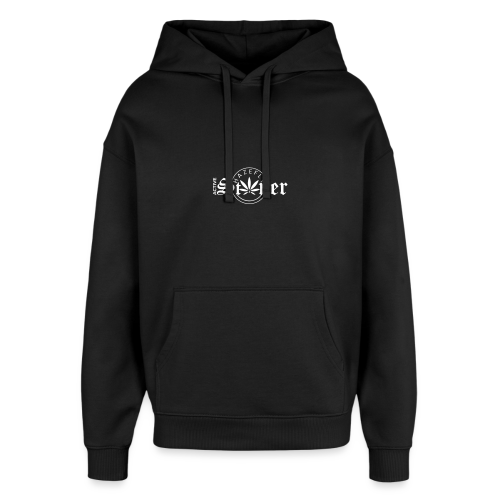 ACTIVE STONER Oversized Unisex Bio-Hoodie - Schwarz