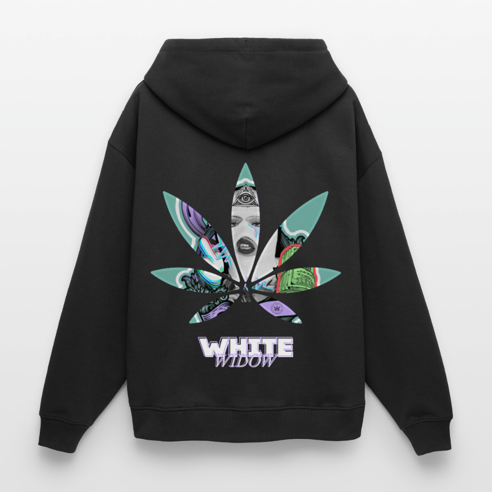 WHITE WIDOW Oversized Unisex Bio-Hoodie - Schwarz