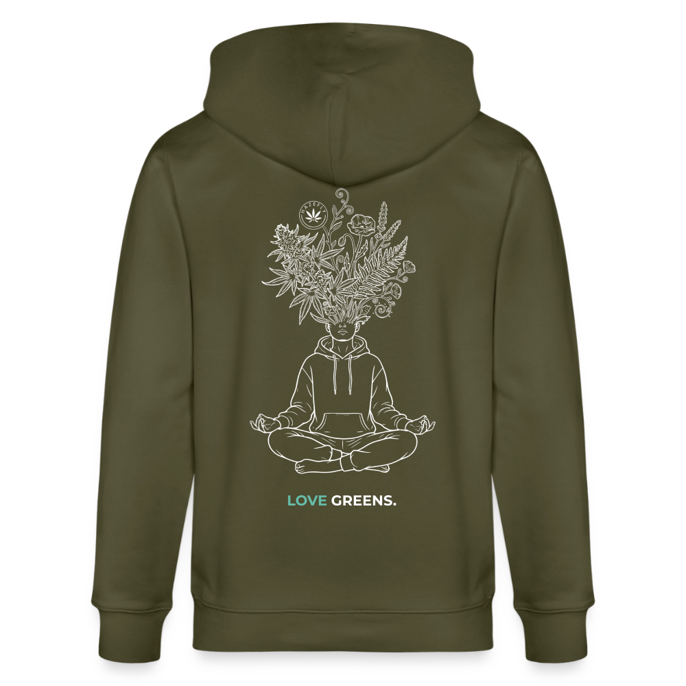 LOVE GREENS Unisex Bio-Kapuzenjacke - Khaki