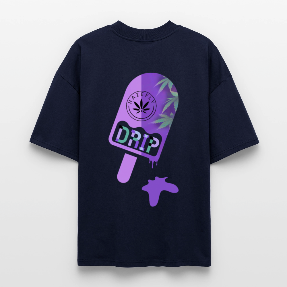ICE CREAM Oversized Unisex Bio T-Shirt - Navy