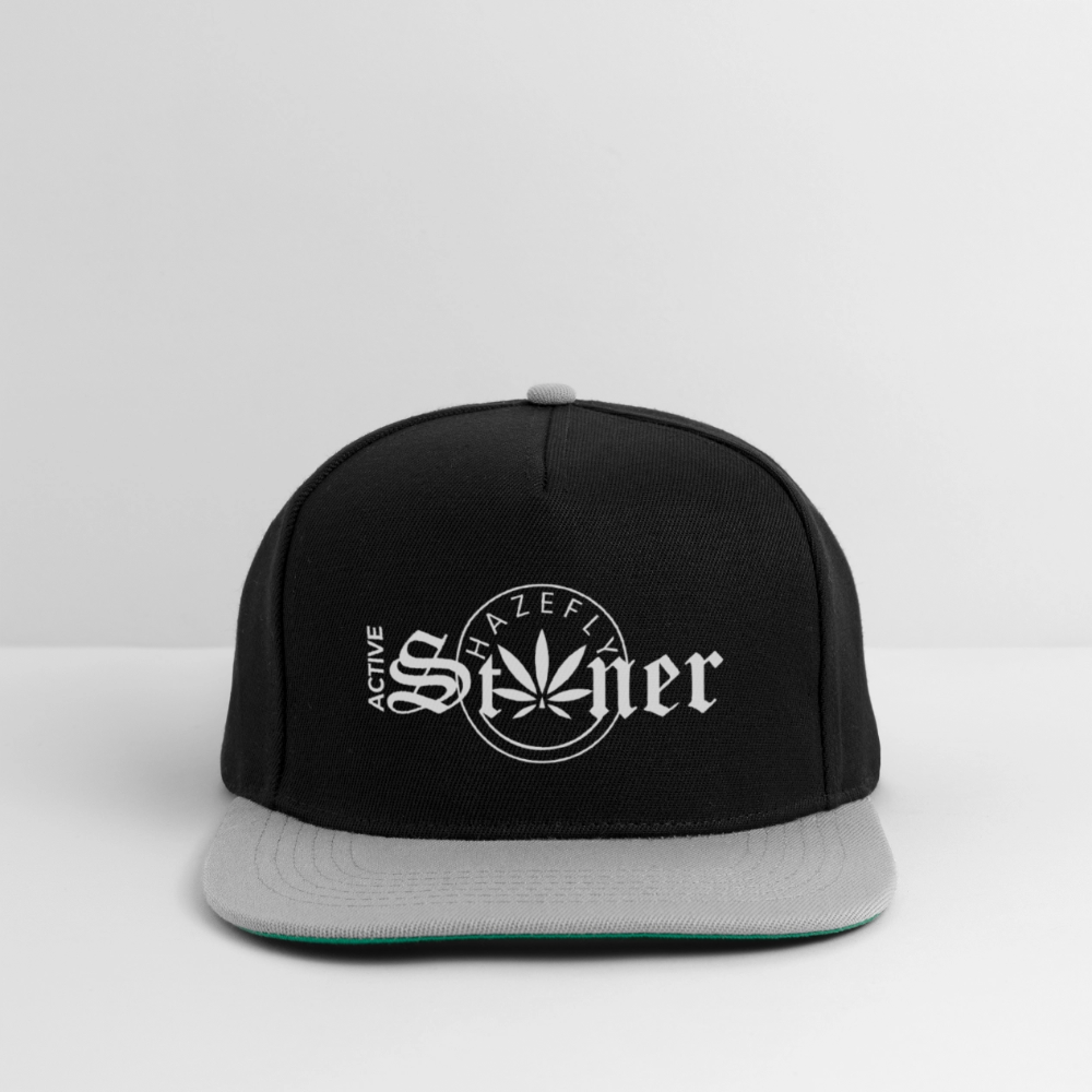 ACTIVE STONER Snapback Cap - Schwarz/Grau