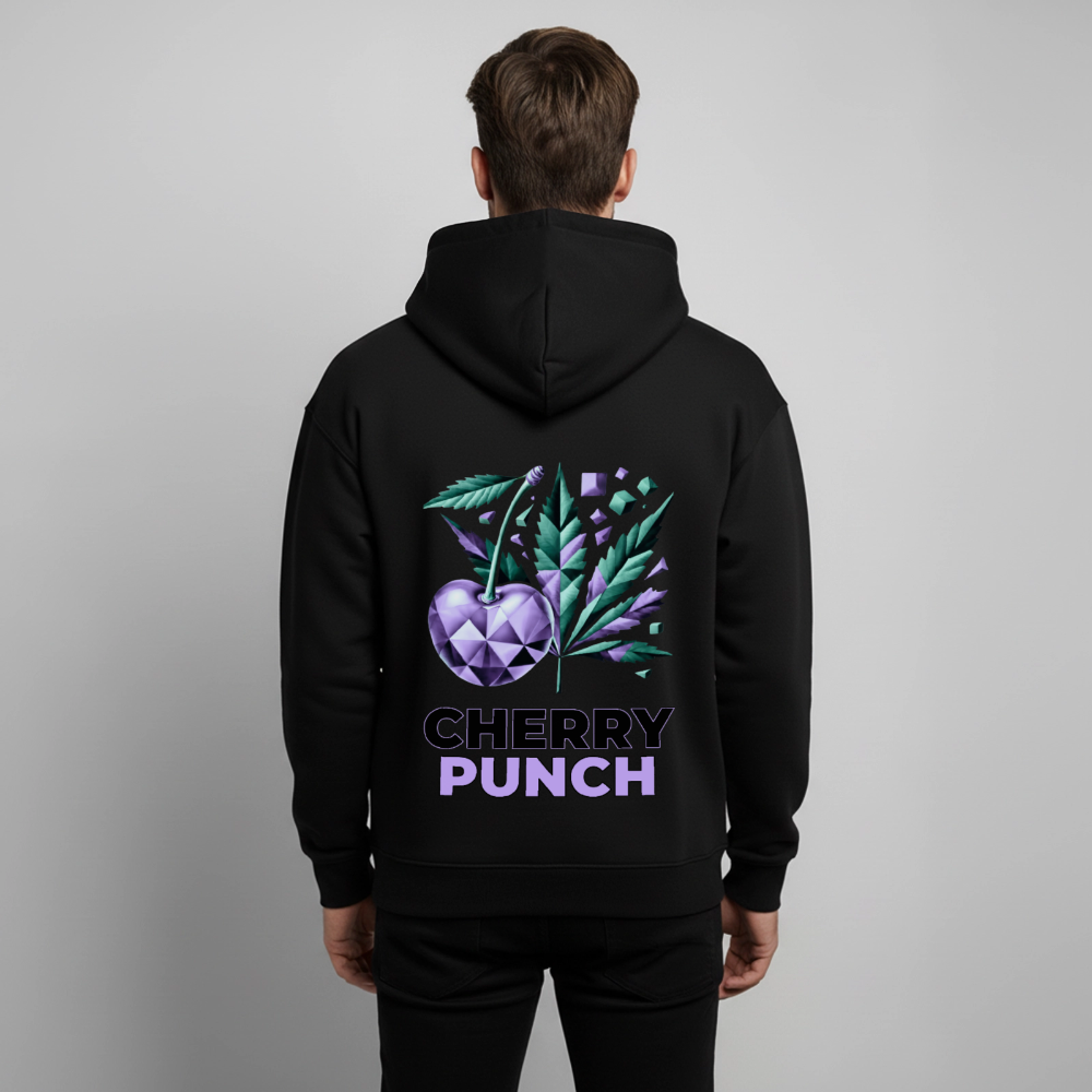 CHERRY PUNCH Oversized Unisex Bio-Hoodie - Schwarz