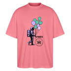 GALACTIC JOURNEY Oversized Unisex Bio T-Shirt - Pink 