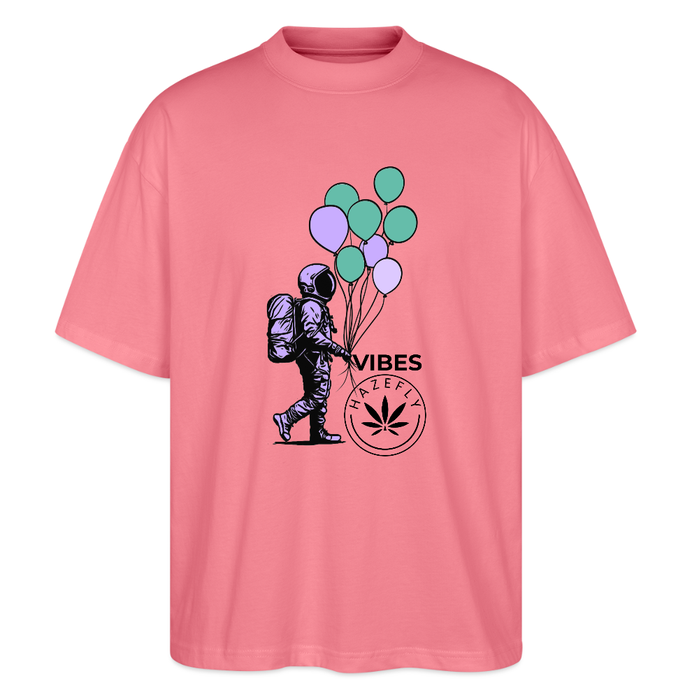 GALACTIC JOURNEY Oversized Unisex Bio T-Shirt - Pink 