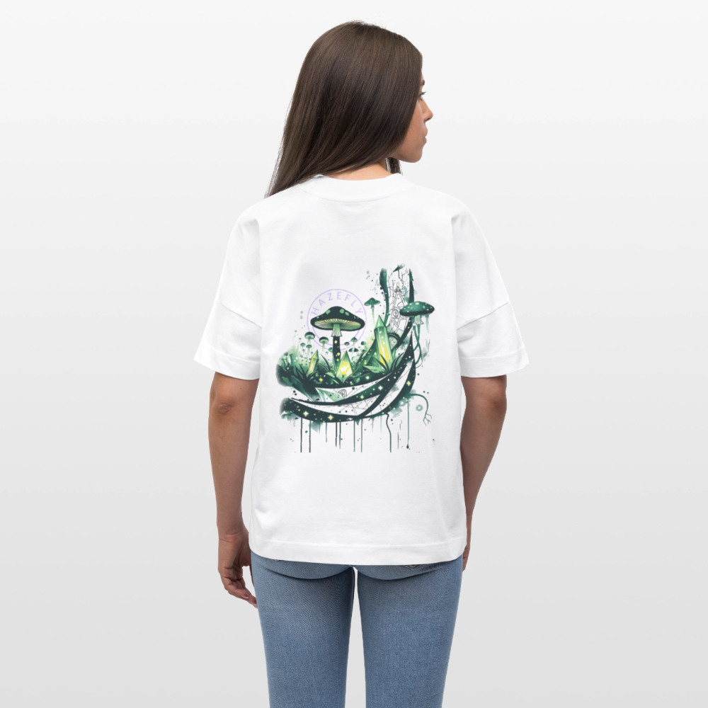 GLOW GARDEN WITH GROWLAB Oversized Unisex Bio T-Shirt - Weiß