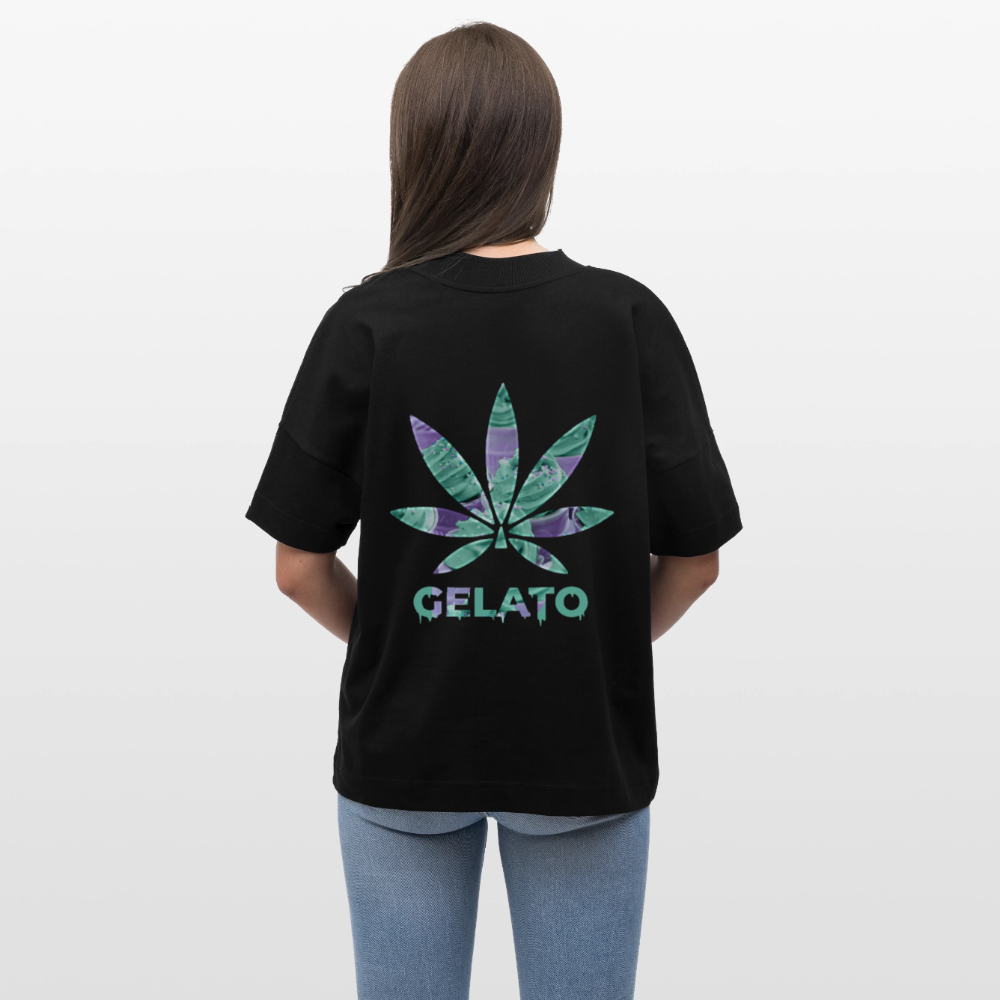 GELATO Oversized Unisex Bio T-Shirt - Schwarz