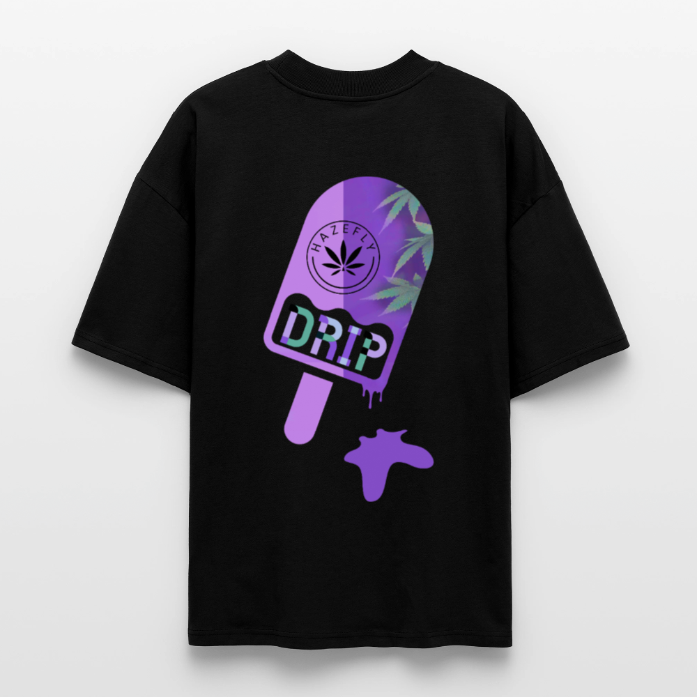 ICE CREAM Oversized Unisex Bio T-Shirt - Schwarz