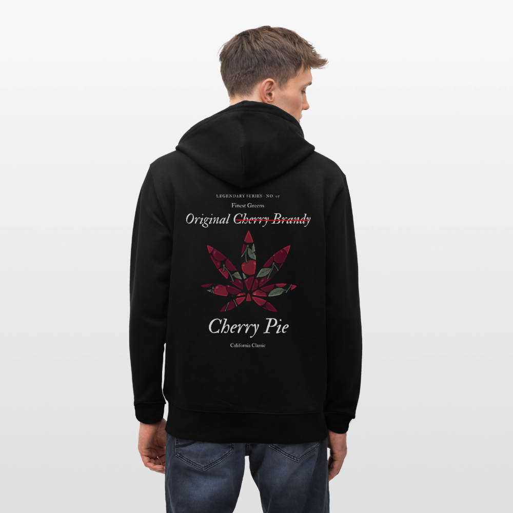 TRUE CHERRY Unisex Bio-Kapuzenjacke - Schwarz