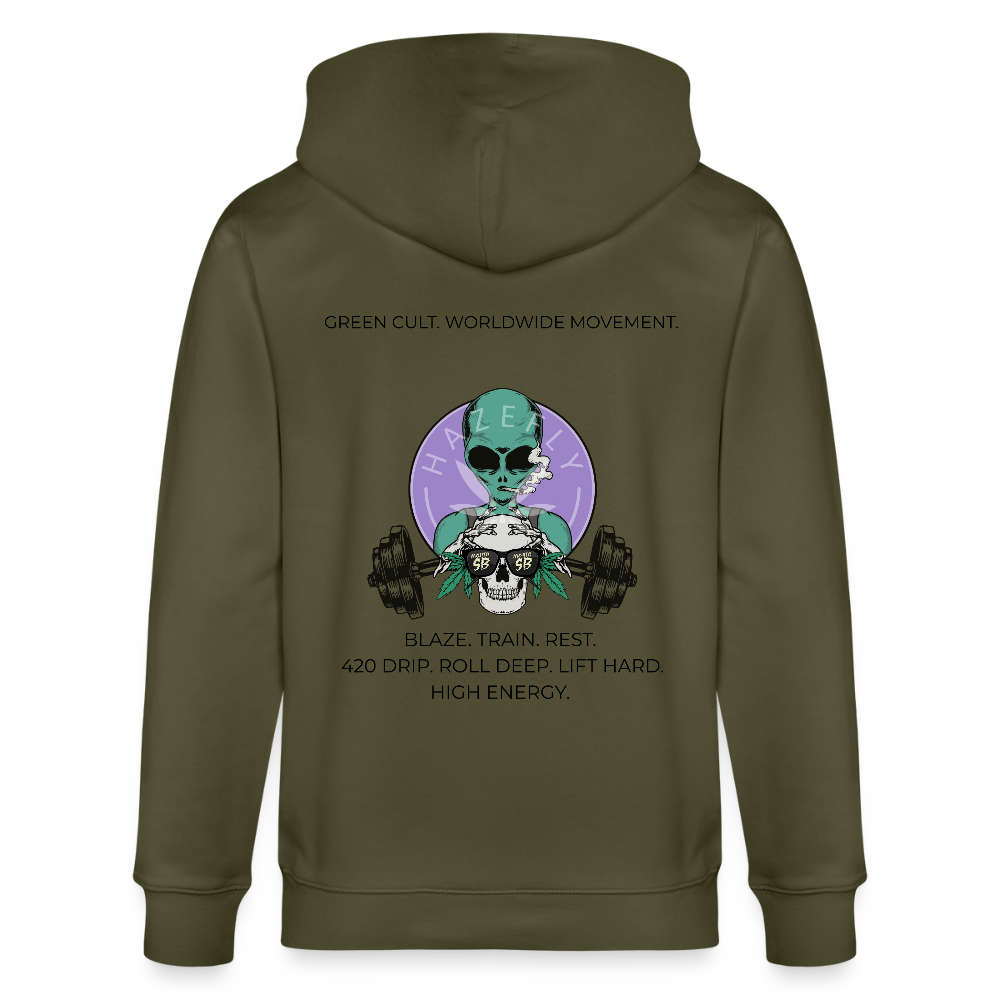 GREEN CULT Unisex Bio-Kapuzenjacke - Khaki