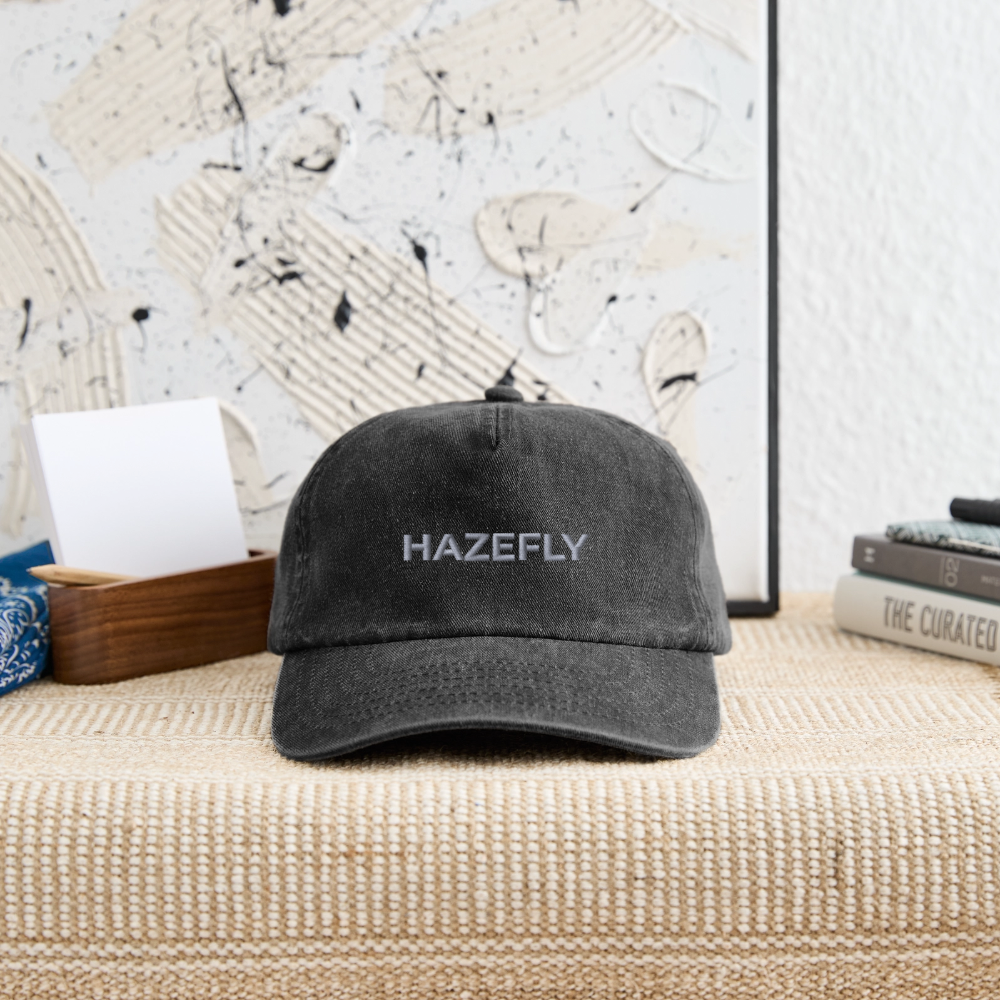 HF SIGNATURE STICK Relaxed Vintage Cap - Vintage Schwarz