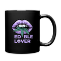EDIBLE LOVER Tasse einfarbig - Schwarz