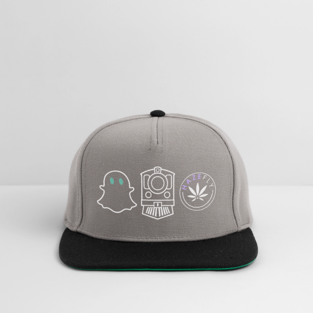 GHOST TRAIN Snapback Cap - Graphit/Schwarz