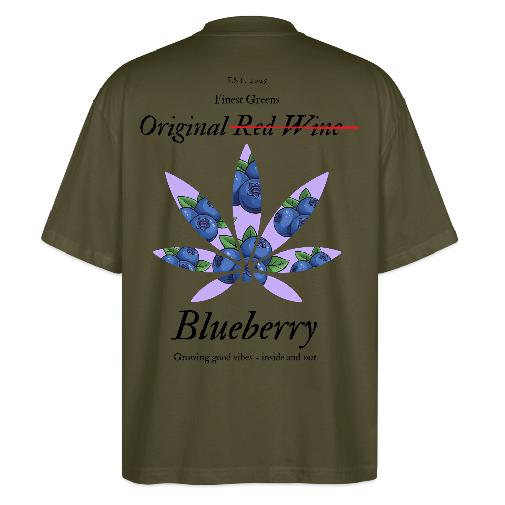 TRUE BERRY Oversized Unisex Bio T-Shirt - Khaki