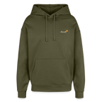 TRUE ORANGE Oversized Unisex Bio-Hoodie - Khaki