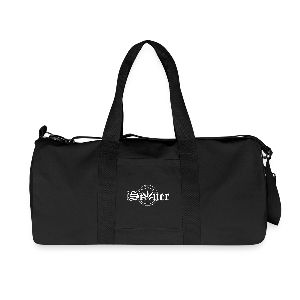 ACTIVE STONER recycelte Canvas Duffle Bag - Schwarz