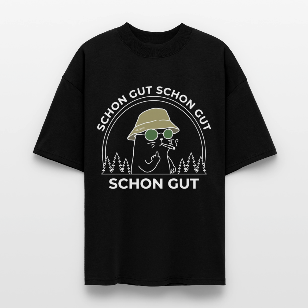 SCHON GUT Unisex Oversized Bio-T-Shirt - Schwarz