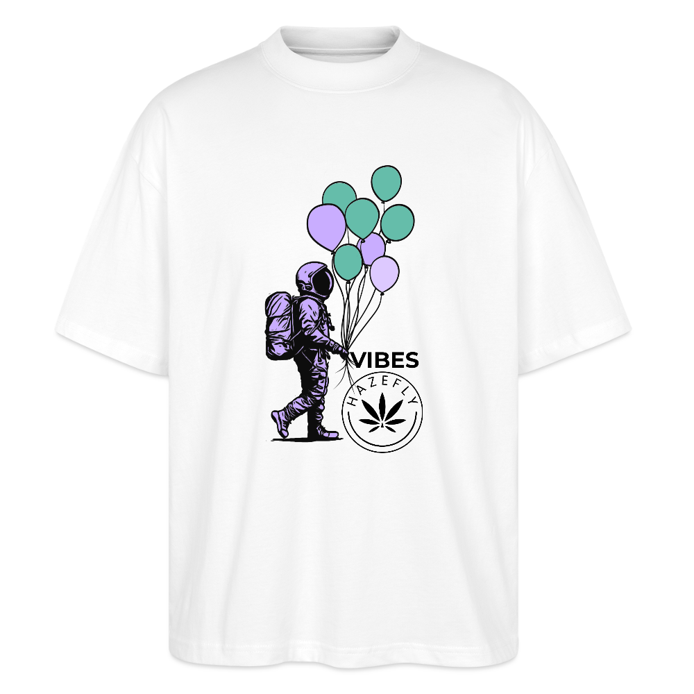 GALACTIC JOURNEY Oversized Unisex Bio T-Shirt - Weiß