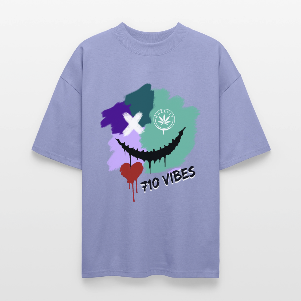 710 VIBES Oversized Unisex Bio T-Shirt - Violett