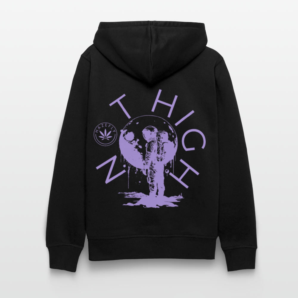 NOT HIGH Unisex Bio-Hoodie - Schwarz