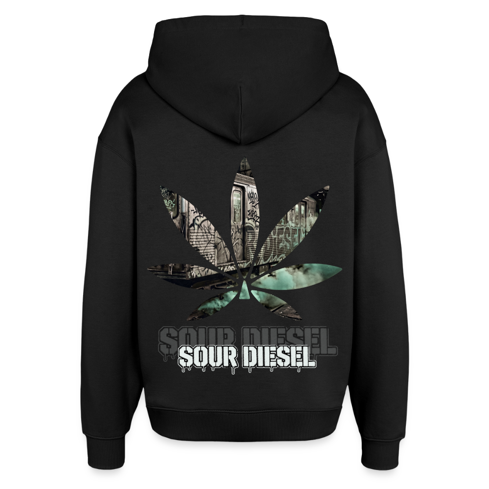 SOUR DIESEL Oversized Unisex Bio-Hoodie - Schwarz