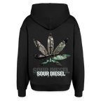 SOUR DIESEL Oversized Unisex Bio-Hoodie - Schwarz