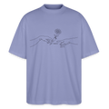 PASS IT Oversized Unisex Bio T-Shirt - Violett
