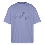 PASS IT Oversized Unisex Bio T-Shirt - Violett