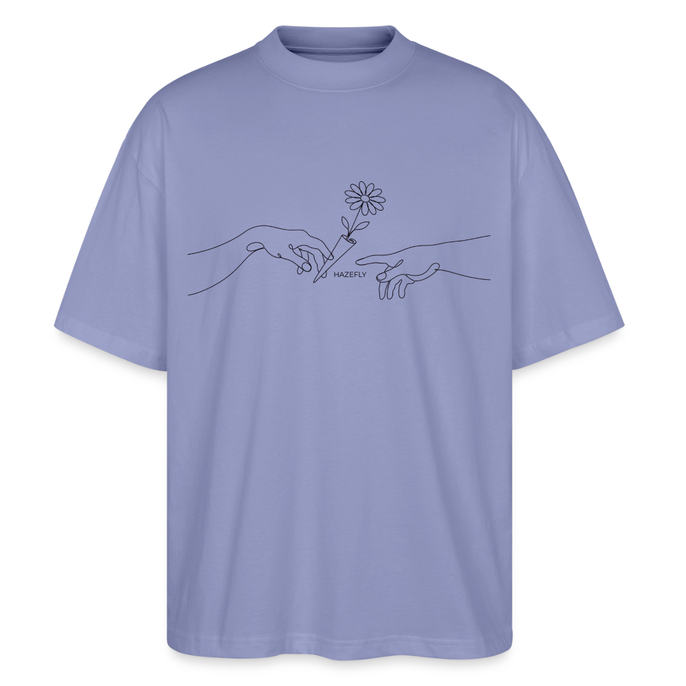 PASS IT Oversized Unisex Bio T-Shirt - Violett
