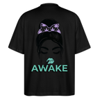 AWAKE Oversized Unisex Bio T-Shirt - Schwarz